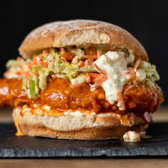 Vegan Buffalo Chicken Sandwich