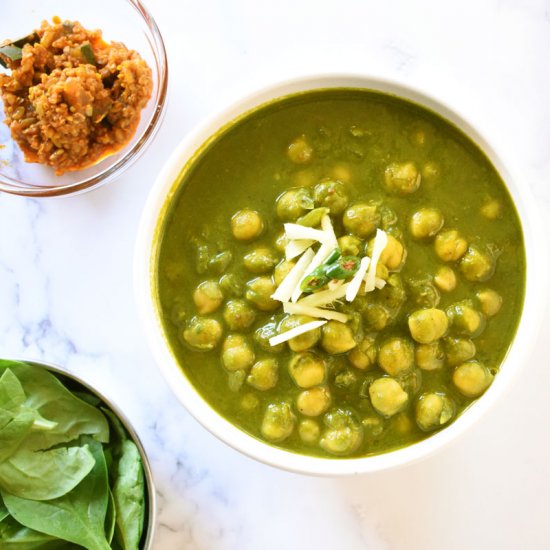 Chickpea Spinach Curry