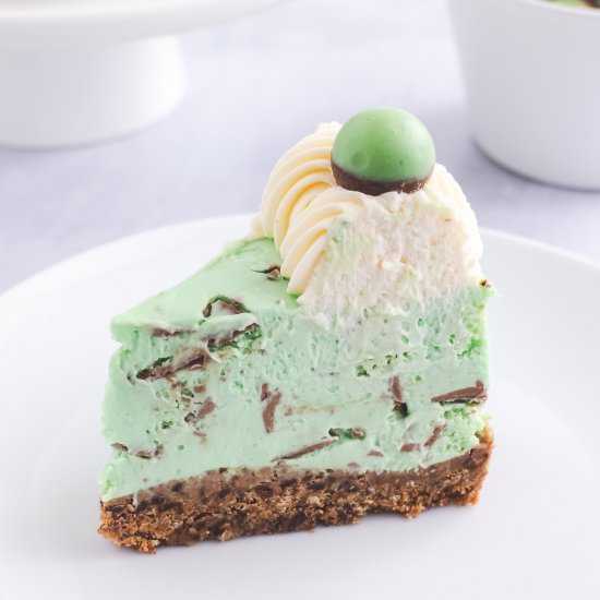 No Bake Mint Aero Cheesecake