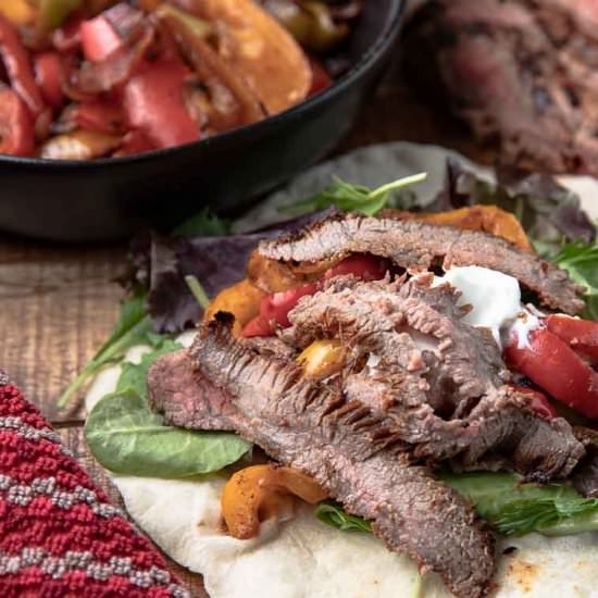 Chipotle Grilled Steak Fajitas