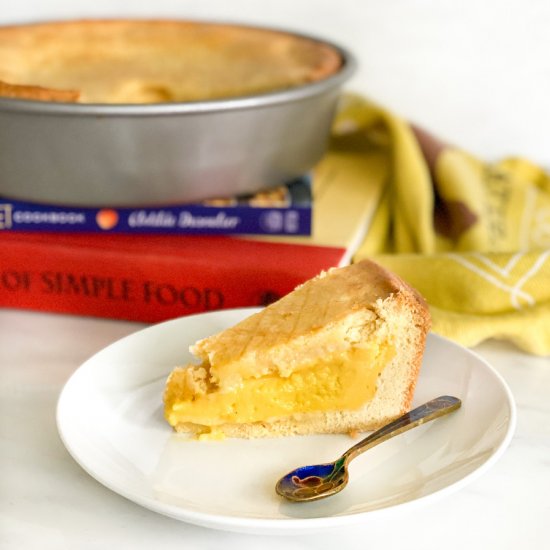 Gâteau Basque w/ Mango Pastry Cream