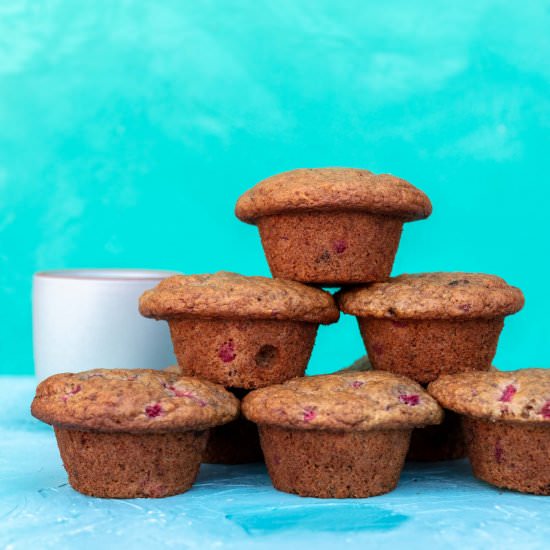 Vegan Plum Muffins