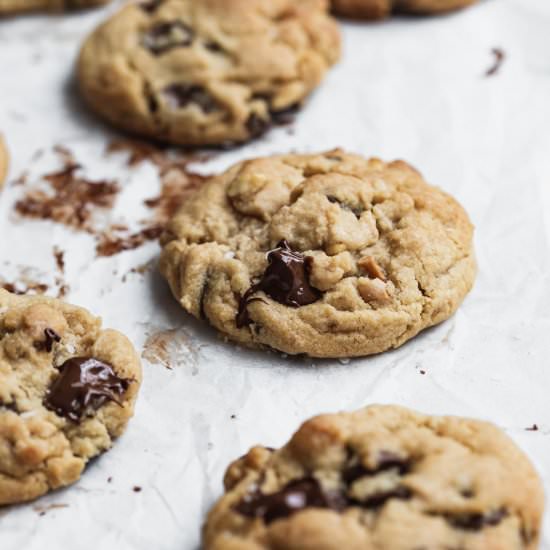 Peanut Butter Choc Chip Cookies