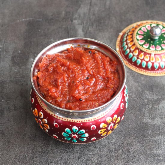 Tomato pickle | Tomato thokku