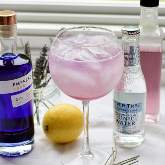 Lavender and Lemon Gin and Tonic