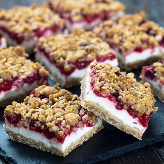 Raspberry Yogurt Bars