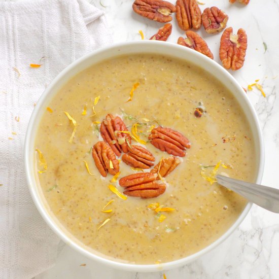 Breakfast quinoa with pumpkin