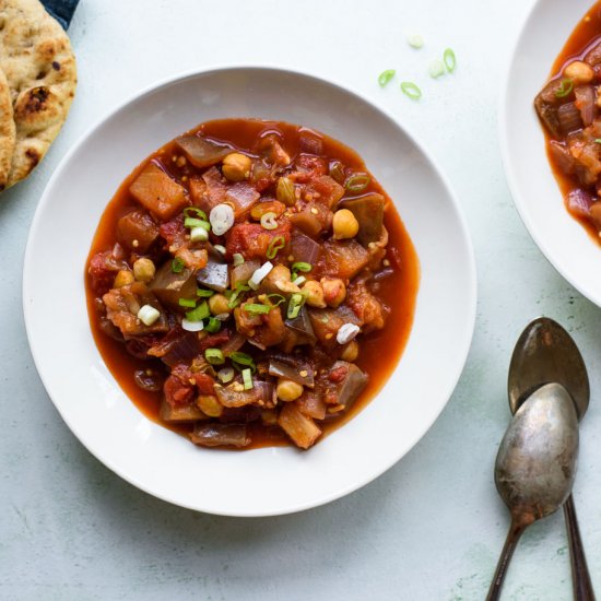 Eggplant Chickpea Stew