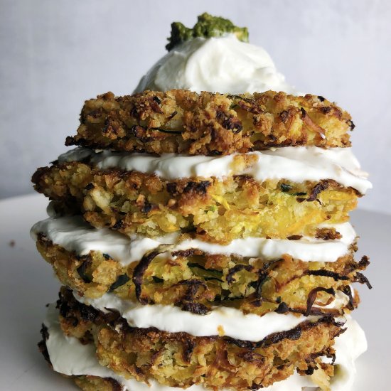 Baked Zucchini Fritters