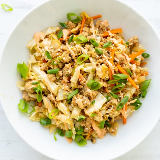 Turkey Egg Roll in a Bowl