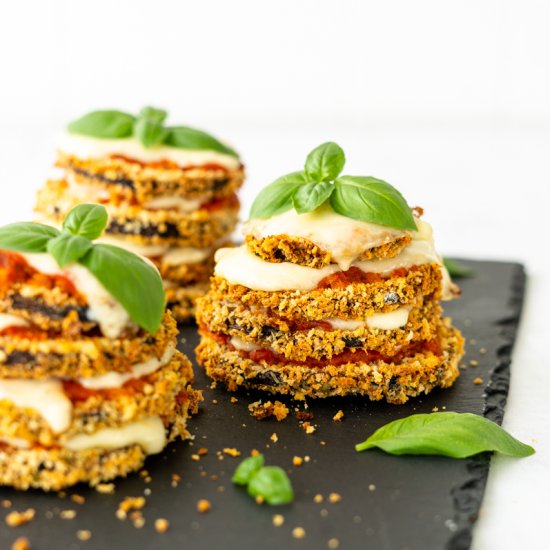 Eggplant Parmesan Stacks