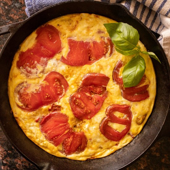 Squash, Tomato & Feta Frittata