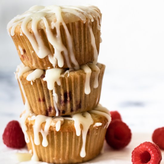 Raspberry White Chocolate Muffins