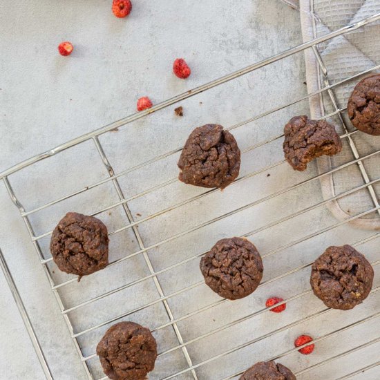 Chocolate Courgette Mini Muffins