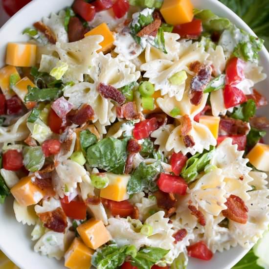 Bacon Ranch Pasta Salad