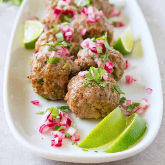 Low carb spicy meatballs recipe