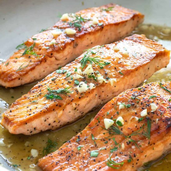 Pan-Seared Salmon with Butter Sauce