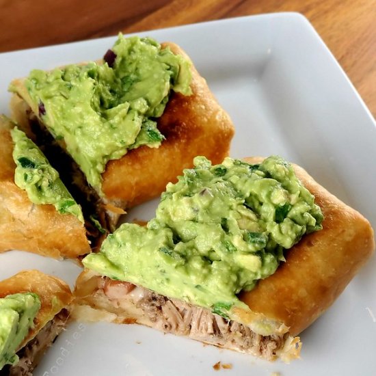 carnitas chimichangas