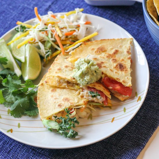 Simple Haddock Quesadillas