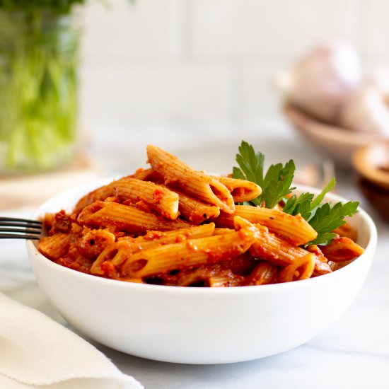 Red Pesto Penne Pasta