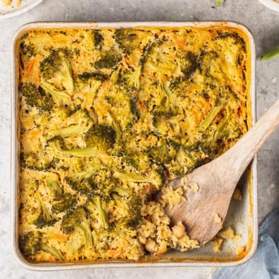 Cheesy Broccoli Rice Casserole