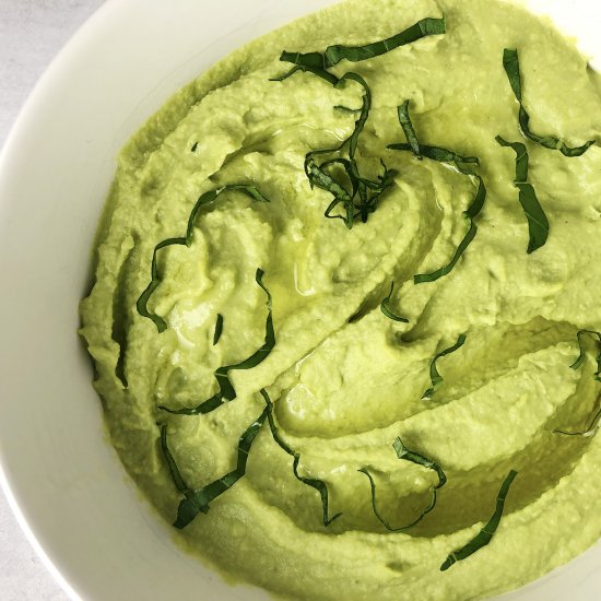 Basil Edamame Hummus