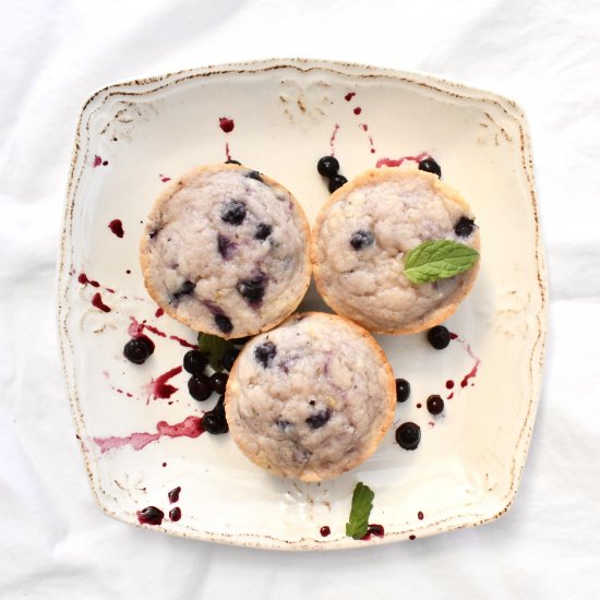 Lemon-Blueberry Ricotta Muffins