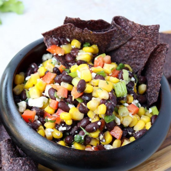 Black Bean Corn & Feta Dip