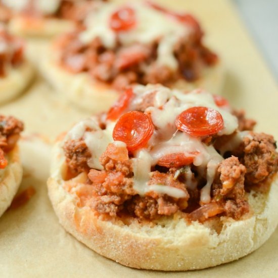 English Muffin Pizza Sloppy Joes