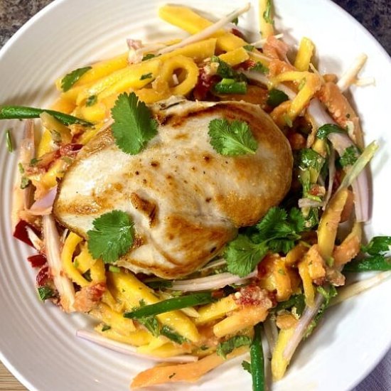 Thai Mango Salad with Chicken