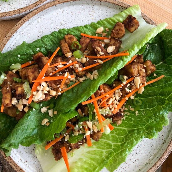 Tempeh Lettuce Wraps