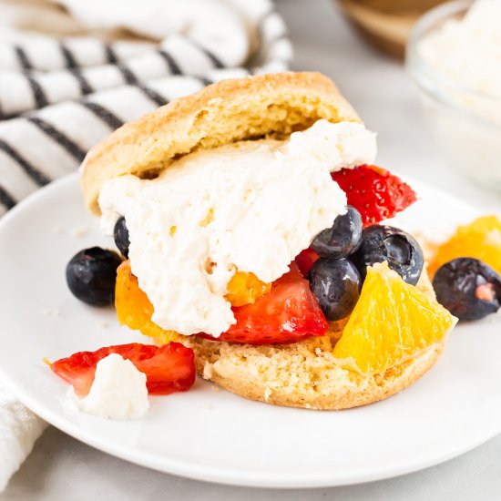 Orange Berry Shortcakes