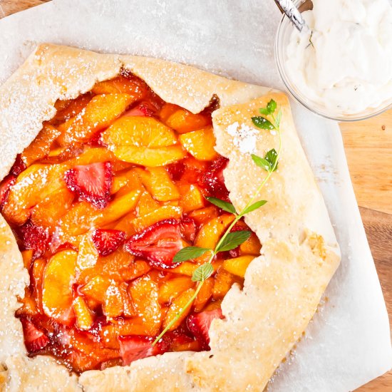 Strawberry Peach Galette