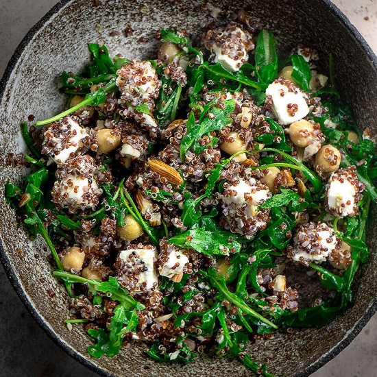 Quinoa salad with feta cheese