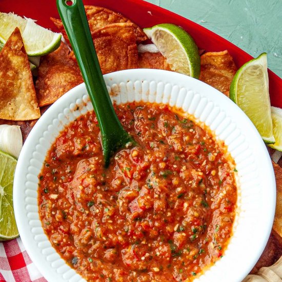 Freezer Tomatillo & Tomato Salsa