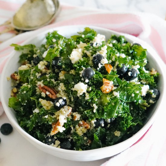 Kale, Quinoa and Blueberry Salad