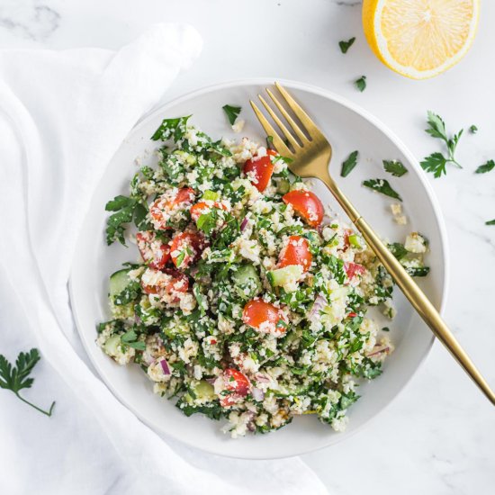 Cauliflower Tabbouleh (Keto & GF)