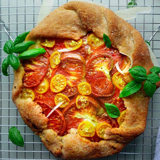 Savory Heirloom Tomato Galette