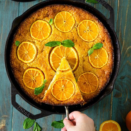 Greek Skillet Orange Fillo Cake