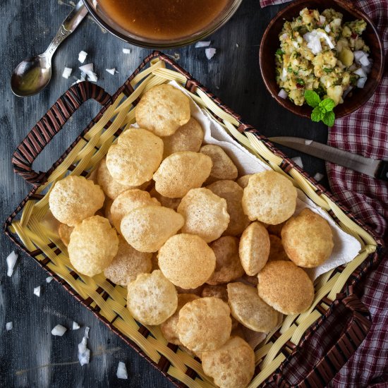 Phuchka or Panipuri or Golgappa