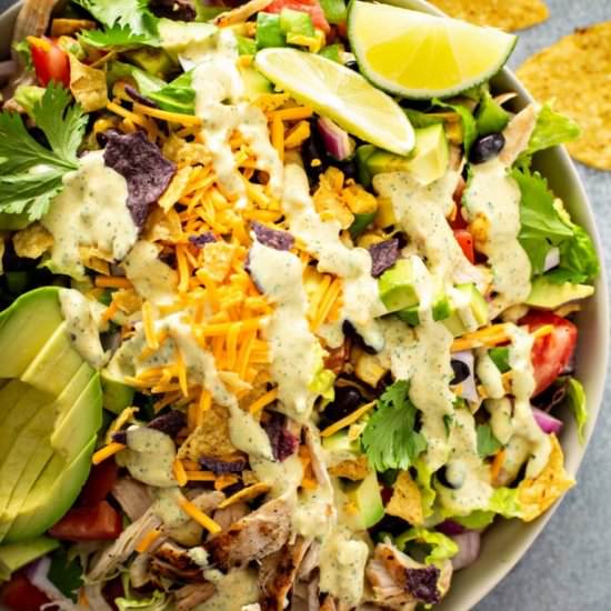 Simple Chicken Taco Salad