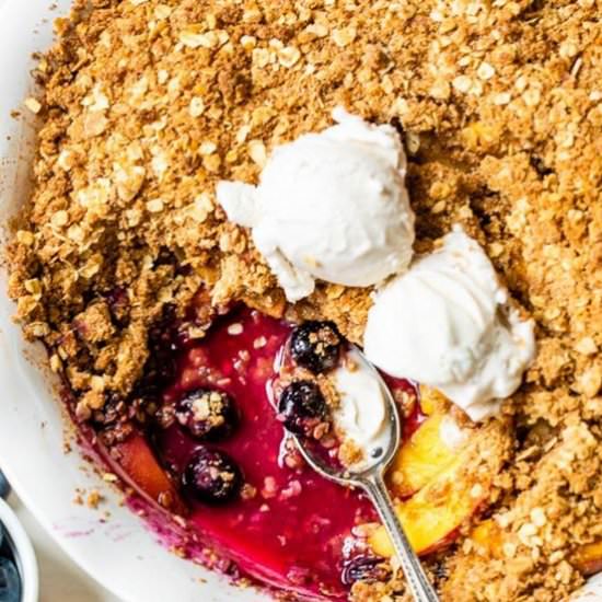 Blueberry Peach Crisp