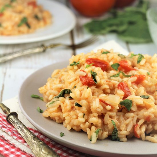 Tomato and Basil Risotto