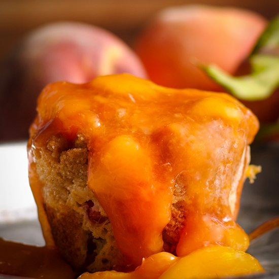 Peach Cobble Muffins