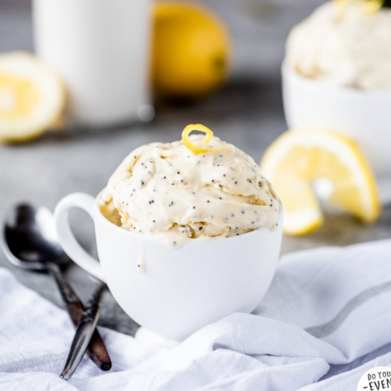 Lemon Poppyseed Ice Cream