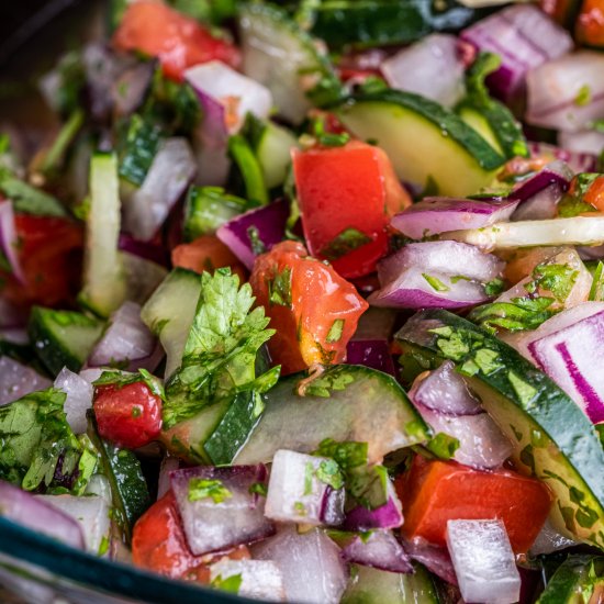 Cucumber tomato relish