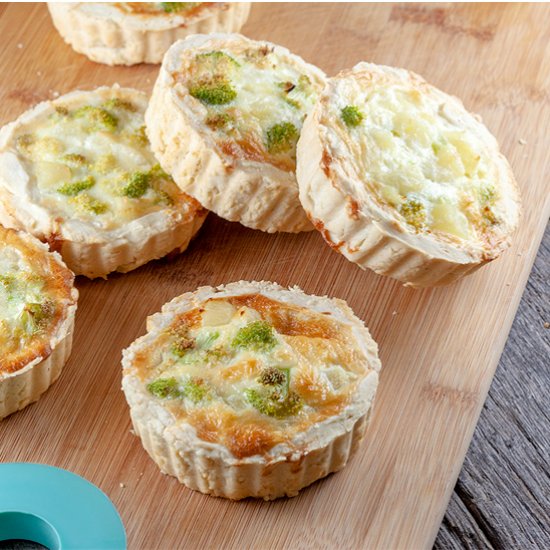 Mini pineapple quiches