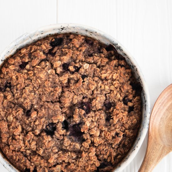 One-Bowl Vegan Baked Oatmeal