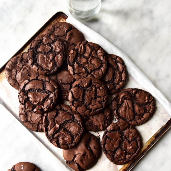 Vegan, gluten free brownie cookies