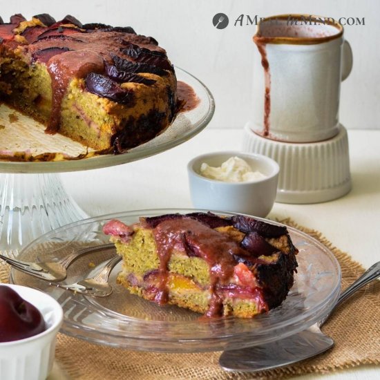 Plum Breakfast Cake with Plum Sauce